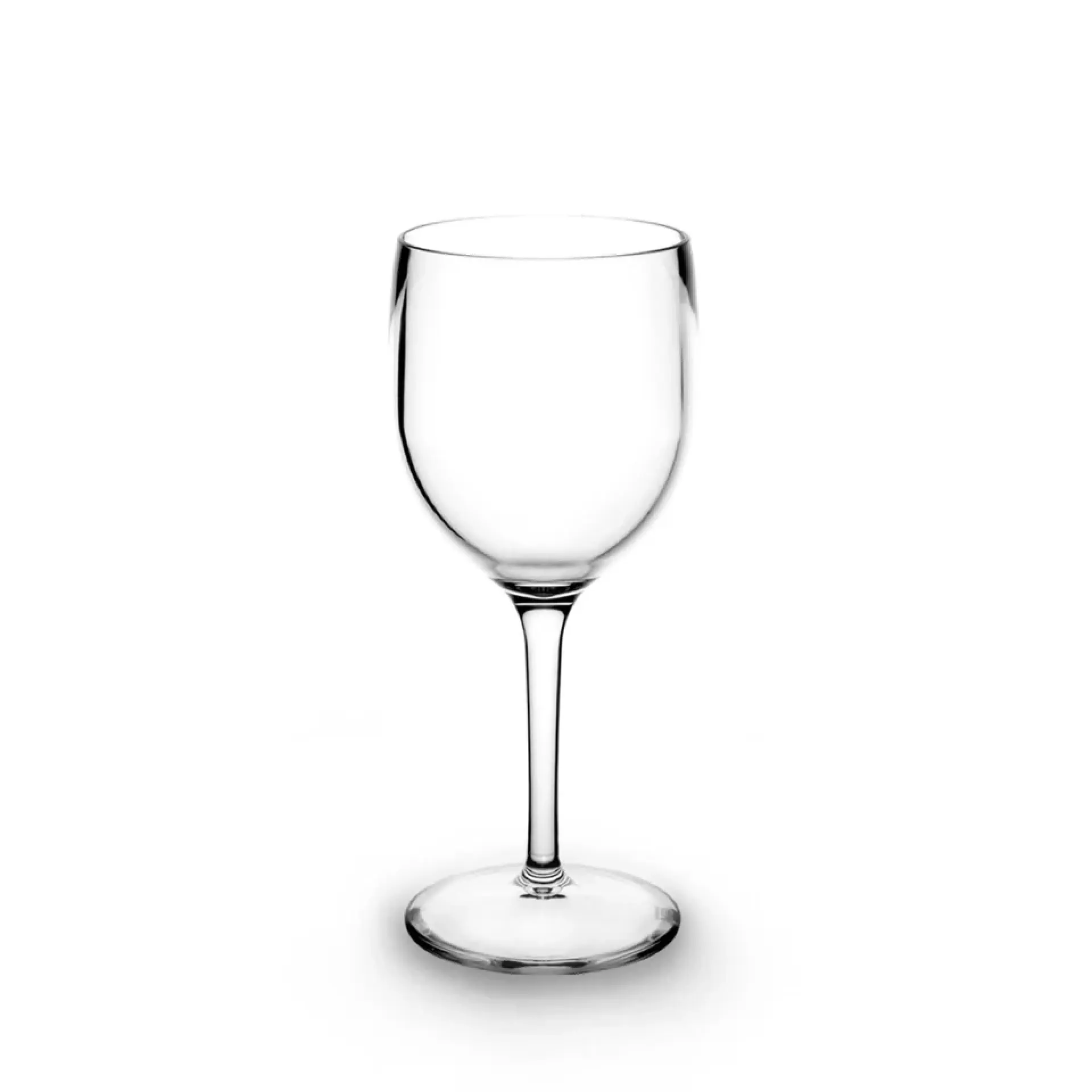 Kunststof wijnglazen 20cl transparant.