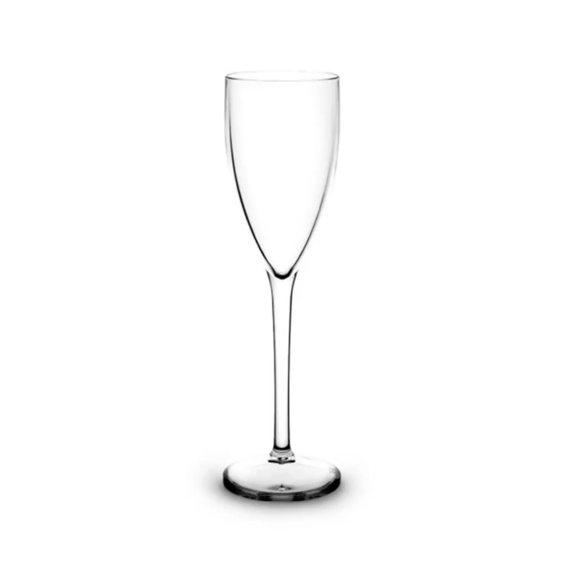 Polycarbonaat champagneglazen transparant.